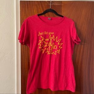 “Just let your soul glo” tee shirt